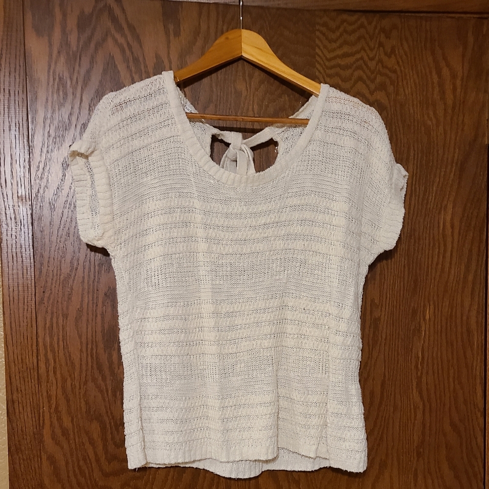 Sweater Short Sleeve Top
